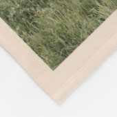 ベージュ7モダンフォトカップルのコラージュ フリースブランケット (角)