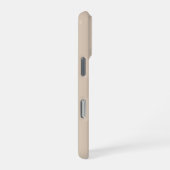 ベージュ カスタムネームiPhoneケース iPhoneケース (右側面)
