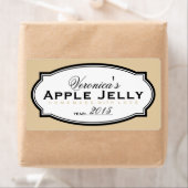 ベージュ |キャニングパーソナライズされたステッカー ラベル (インサイチュ)