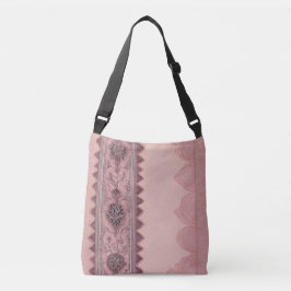 ベージュ&サイドAIアート クロスボディバッグ