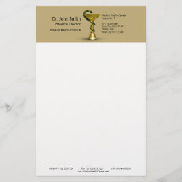 ベージュ スネーク メディカル ボウル ハイゲイア ゴールド ケドゥケウス 便箋