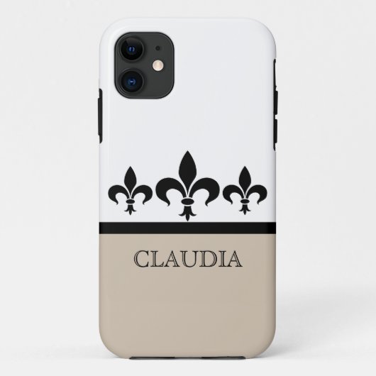 ベージュ・スワンキー・（紋章の）フラ・ダ・リBT iPhone 5ケース Case-Mate iPhoneケース (裏面)