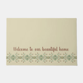 ベージュ(タイポグラフィ面積) ドアマット