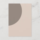 ベージュ タウペ モダン ジャパンディ ウェディング 詳細 エンクロージャーカード (裏面)