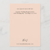 ベージュ&ダスティブルーフローラエンクロージャカード – LG Beige エンクロージャーカード (裏面)