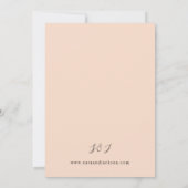 ベージュ&ダスティブルー結婚フローラズS2 招待状 (裏面)