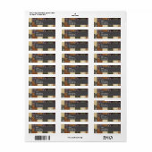 ベージュ、ダークブラウン、オリーブグリーンキルト ラベル (フルシート)