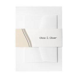 ベージュ, ニュービギニング, 結婚式の招待状用品 招待状ベリーバンド