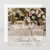 ベージュ パステル エレガント お礼 お土産 招待状 (正面/裏面)