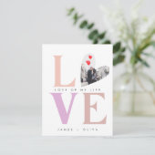 ベージュ パステル バレンタインデー シーズンカード (スタンド正面)