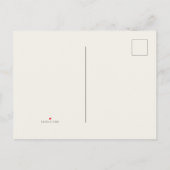 ベージュ パステル ワイルドフラワー 案内ポストカード (裏面)