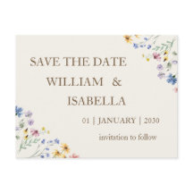 ベージュ パステル ワイルドフラワー