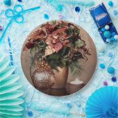 ベージュ、ブラウン、ブロンズのクリスマス ペーパープレート (パーティー)