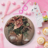 ベージュ、ブラウン、ブロンズのクリスマス ペーパープレート (パーティー)