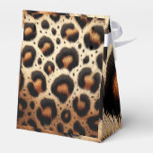 ベージュ&ブラックヒョウのファーアニマルプリントスポット フェイバーボックス (裏面サイド)