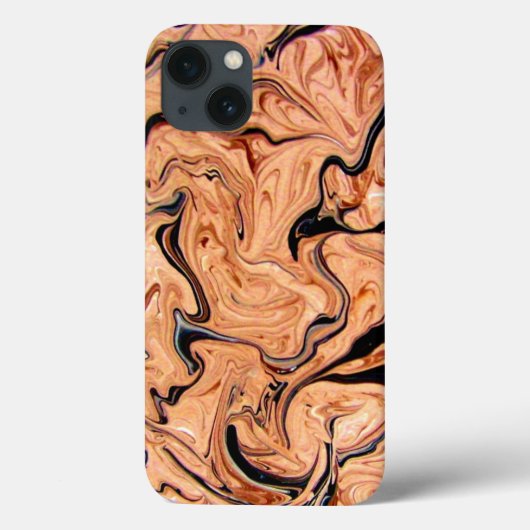 ベージュ ブラック マーブル iPhone 6 タフ エクストリーム Case-Mate iPhoneケース (裏面)