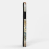 ベージュ&ブルーウォーターカラー抽象芸術大理石 Case-Mate iPhoneケース (裏面/右)