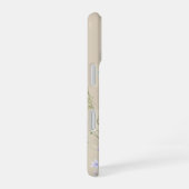 ベージュ ボホ 水彩の野の花 iPhone 16ケース (右側面)
