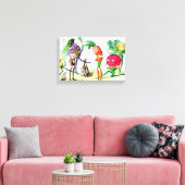 ベージュ・メンズ・リベンジ2 キャンバスプリント (インサイチュ (リビング))
