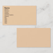 ベージュ 名刺 (正面/裏面)