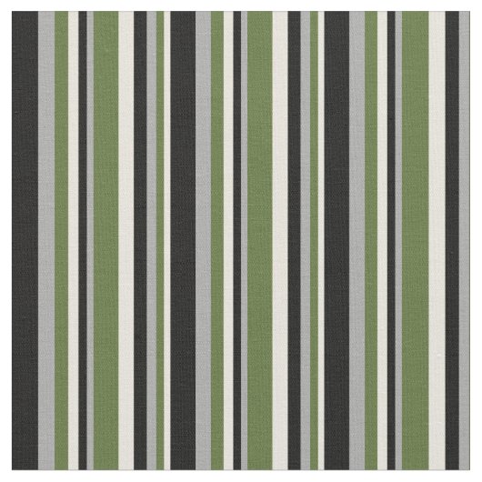 ベージュ、濃いオリーブ緑、濃いグレー、黒 ファブリック (クローズアップ)