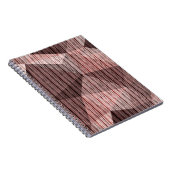 ベージュ、茶色のテクスチャポリゴン ノートブック (右側)