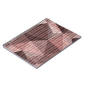 ベージュ、茶色のテクスチャポリゴン ノートブック (左側)