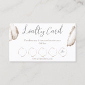 ベージュ&金ゴールドビジネスロイヤリティカード ロイヤリティカード (正面)