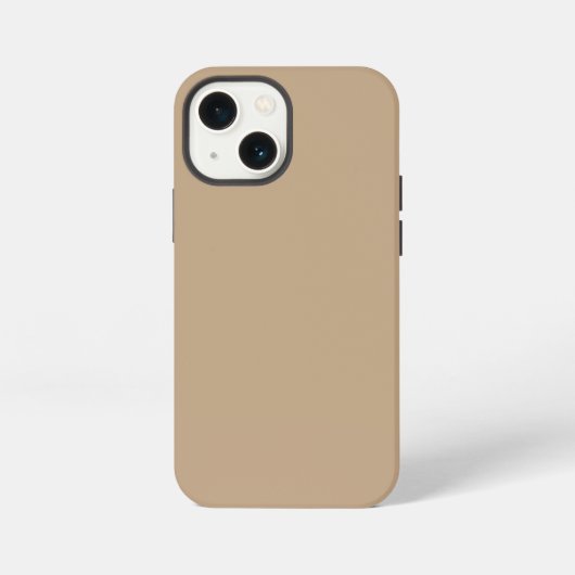 ベージュ iPhoneケース (裏面)
