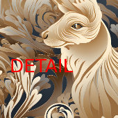 ベージュBOHOウサギ ポスター