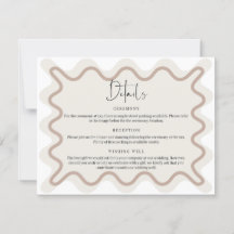 ベージュTaupe波形縁ど詳細エンクロージャカード