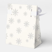ベージョミニマルボホ冬スノーフレーク赤ちゃんシャワー フェイバーボックス (裏面サイド)