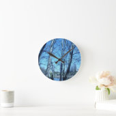 ベージン春 ラウンド壁時計 (ホーム)