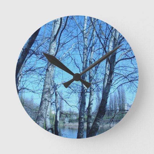 ベージン春 ラウンド壁時計 (正面)