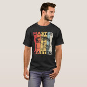 ベースおもしろい魚釣りギフト – Master Baiter Tシャツ (正面フル)