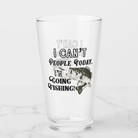 ベースおもしろい魚釣り引用文ピープルスポーツメンホビー タンブラーグラス (裏面)