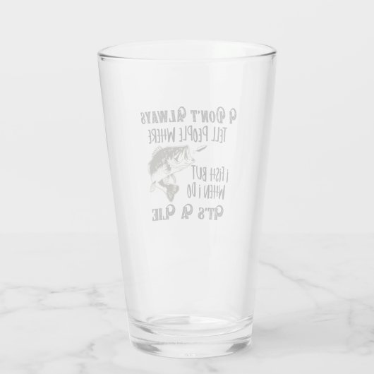 ベースおもしろい魚釣り引用文メンズスポーツアングラー タンブラーグラス (裏面)