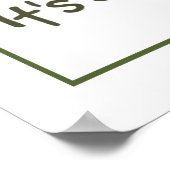 ベースおもしろい魚釣り引用文 ポスター (角)