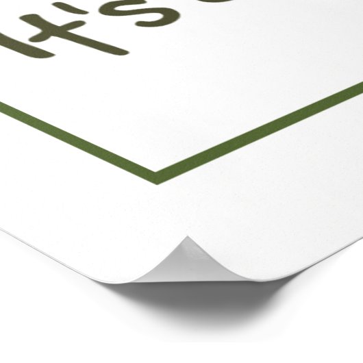 ベースおもしろい魚釣り引用文 ポスター (角)