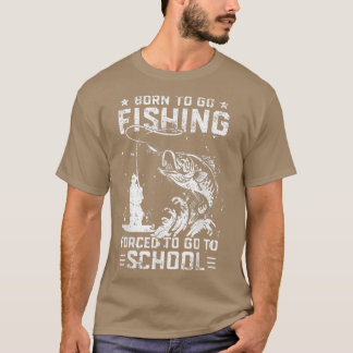 ベースおもしろい魚釣りsへ男性へ生まれ魚釣り tシャツ