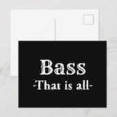 ベースがすべて面白い音楽 ポストカード (正面/裏面)