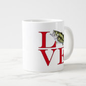 ベースが大好き ジャンボコーヒーマグカップ (正面右)