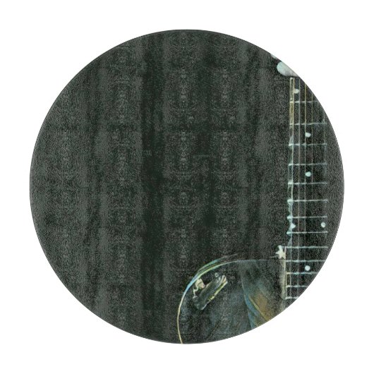 ベースのギタリストのギフト カッティングボード (正面)