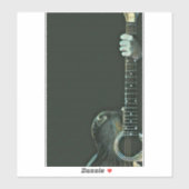 ベースのギタリストのギフト シール (シート)