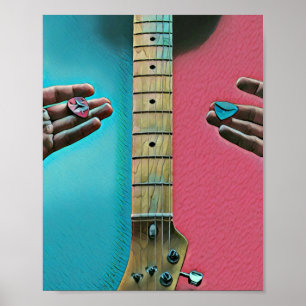 ベースのギタリストのギフト ポスター