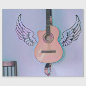 ベースのギタリストのギフト ラッピングペーパー (フラット)