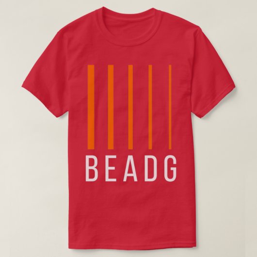ベースのギタリストギフトBEADG 5文字列 Tシャツ (デザイン正面)