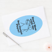 ベースのクラリネットプレーヤーのオーバルスティックと混乱してはいけない 楕円形シール (封筒)