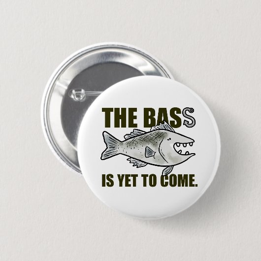 ベースはまだ来魚釣りプンのピンがない 缶バッジ (正面&裏面)