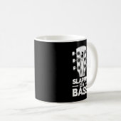 ベースを叩く コーヒーマグカップ (正面右)